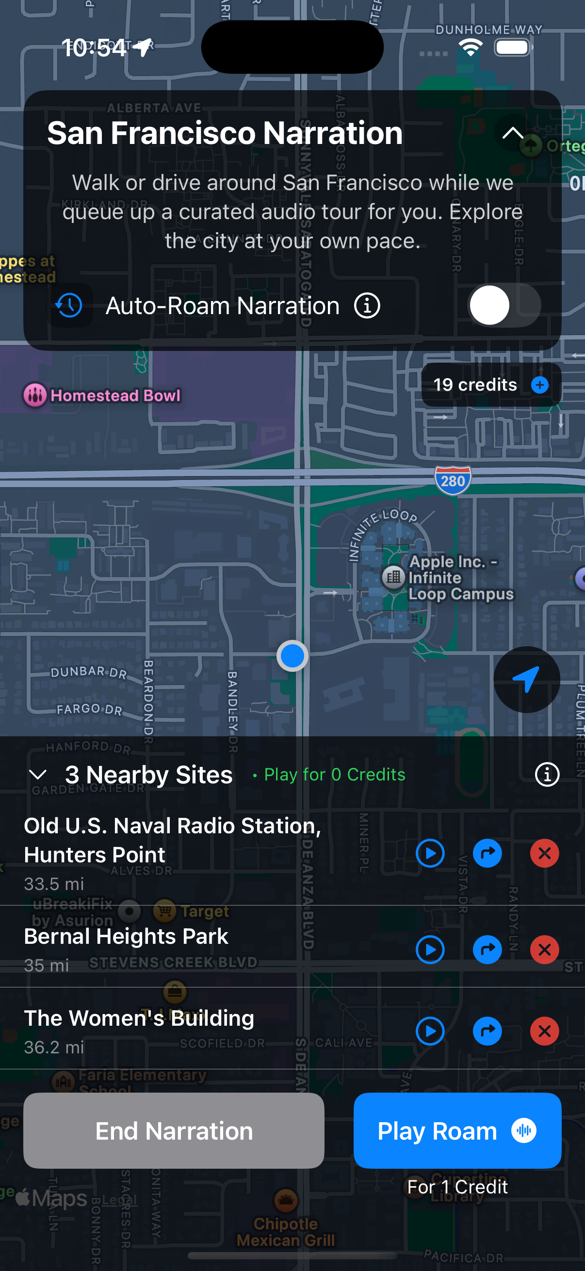 Narrate My Trip App Screenshot - New York City