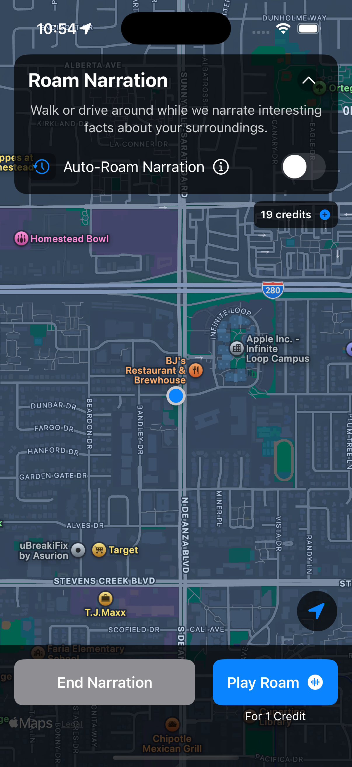 Narrate My Trip App Screenshot - Roam Narration